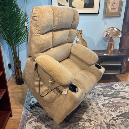 Taupe Power Lift Chair w USB Charging