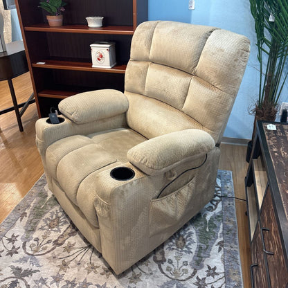 Taupe Power Lift Chair w USB Charging