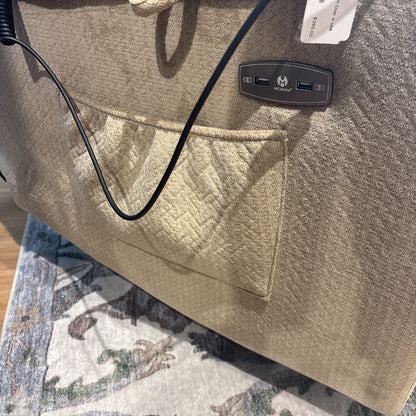 Taupe Power Lift Chair w USB Charging