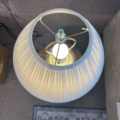 Crystal Lamp w/Brass Base