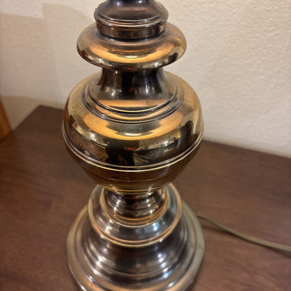Brass Stifel Lamp w/Pleated Shades