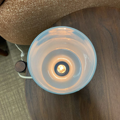 Vintage IKEA LYKTA Blue Glass Lamp
