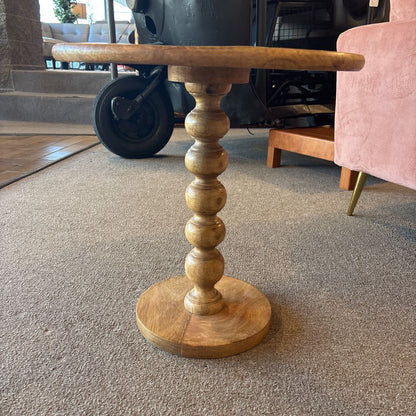 Solid Wood Round Side Table