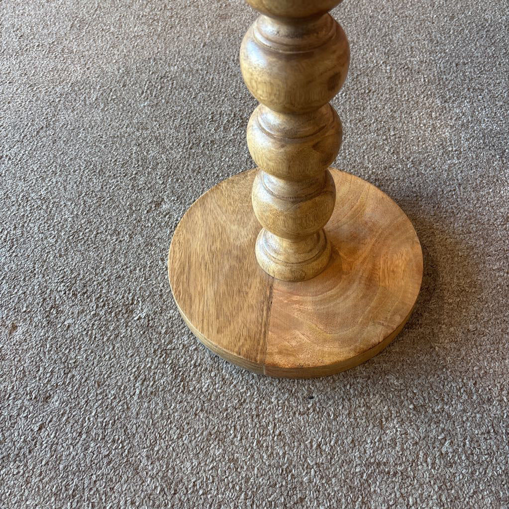 Solid Wood Round Side Table