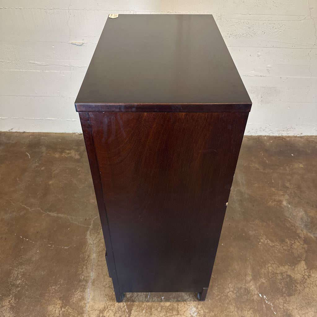 Dark Wood 6 Drawer Dresser
