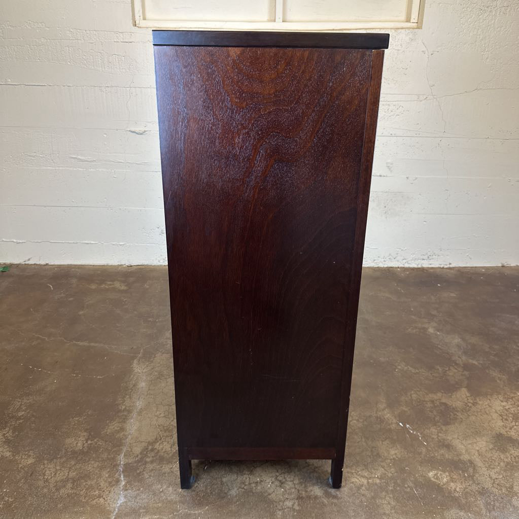 Dark Wood 6 Drawer Dresser