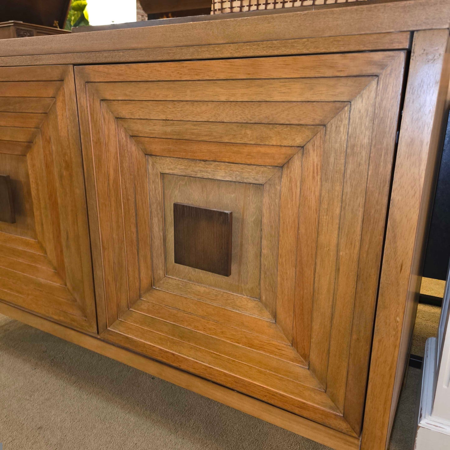 Geometric Square 2 Door Cabinet
