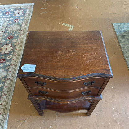 Chippendale Style Serpentine Nightstand