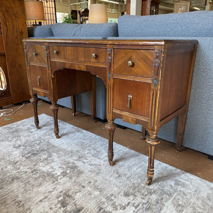 Antique 5 Drawer Vanity Desk