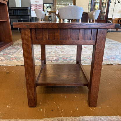 Mission Style Oak Side Table