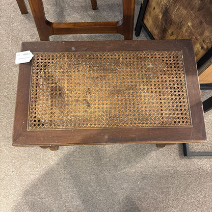 Antique Cane Top Bench