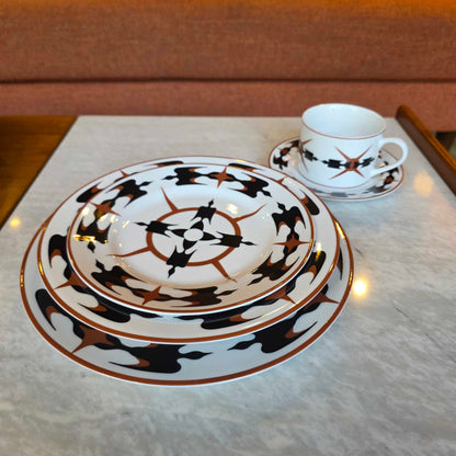 Araquin Designs "Waterbird" Dishware SET--Setting for 4