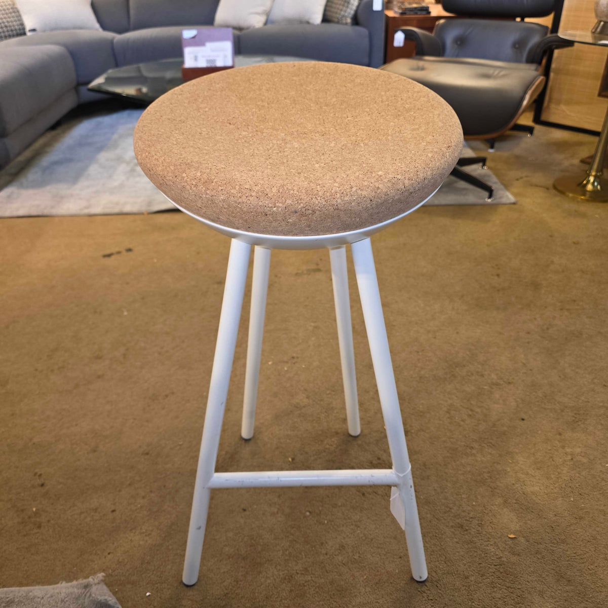 High Tower Boet Barstool by Mitab with Cork Seat