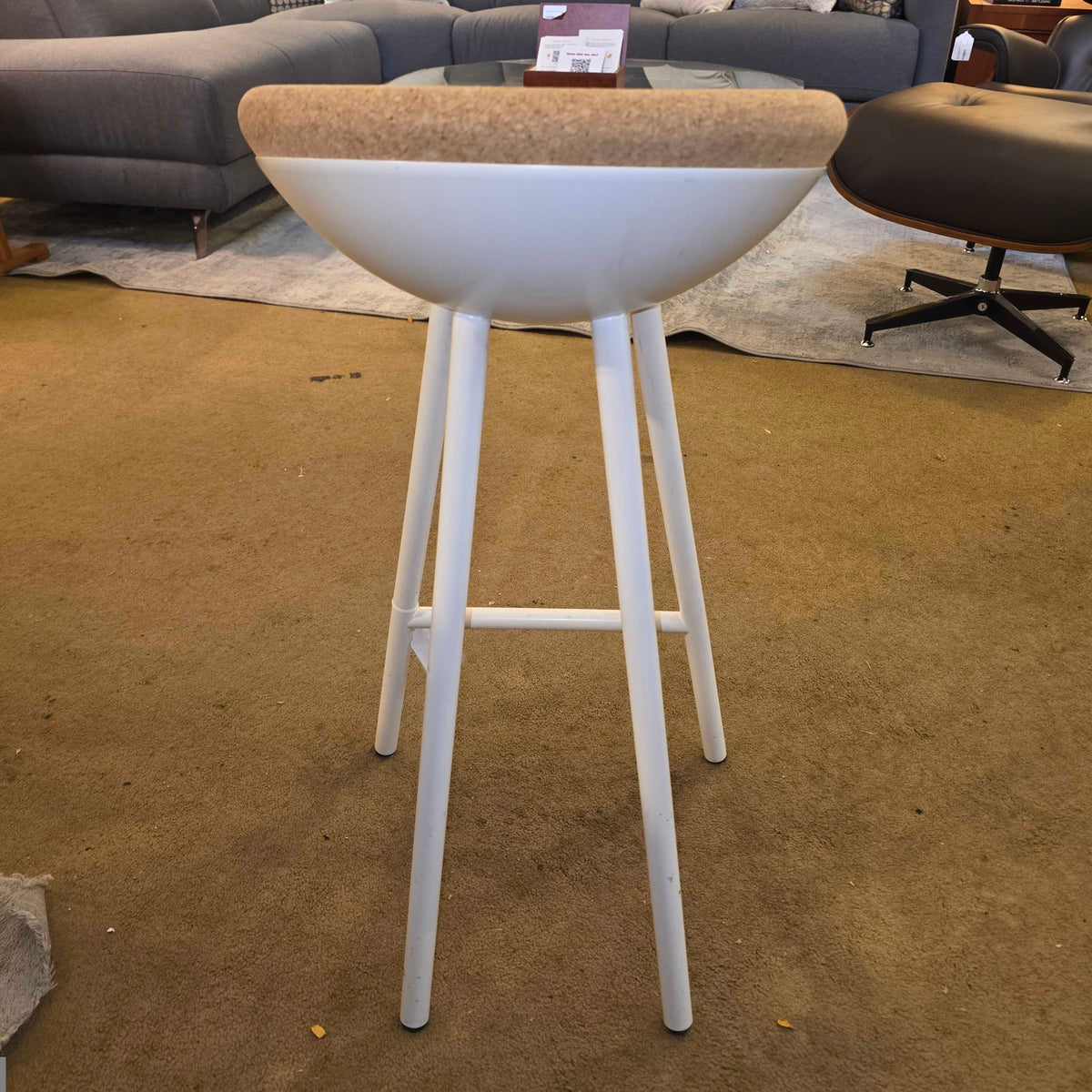 High Tower Boet Barstool by Mitab with Cork Seat