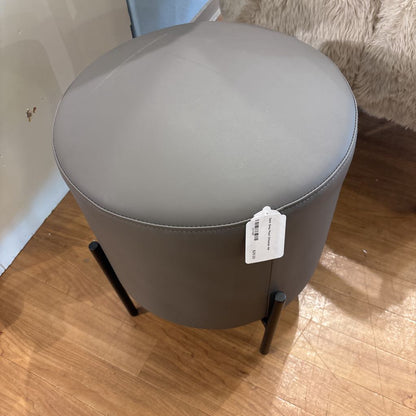Dark Grey Pouf Ottoman