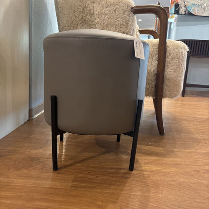 Dark Grey Pouf Ottoman