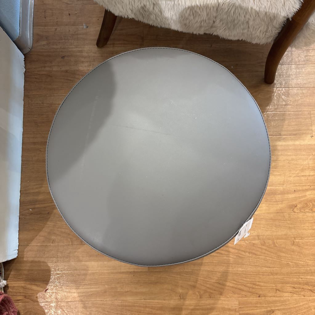 Dark Grey Pouf Ottoman