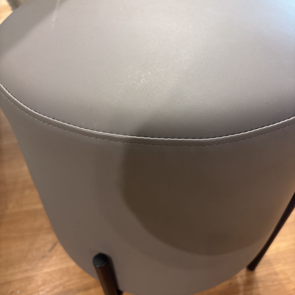 Dark Grey Pouf Ottoman