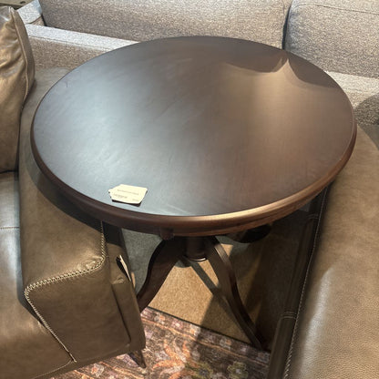 Black Round Accent Table