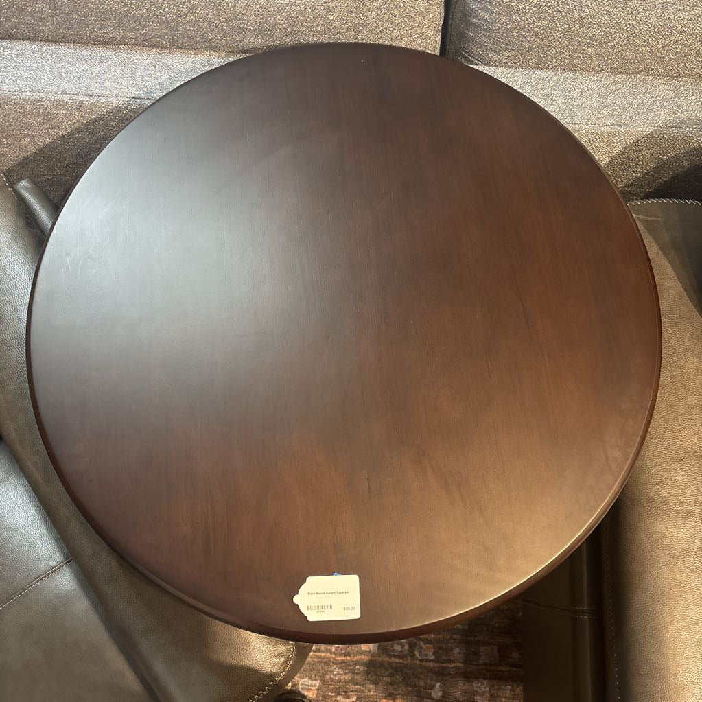 Black Round Accent Table