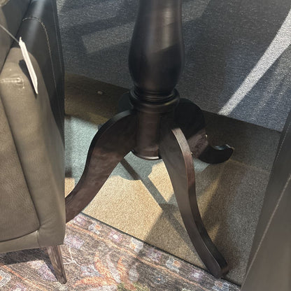 Black Round Accent Table