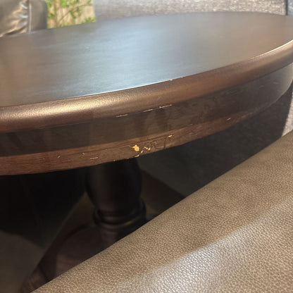 Black Round Accent Table
