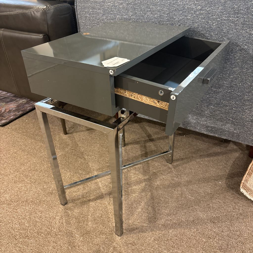 Modern Small Grey Side Table