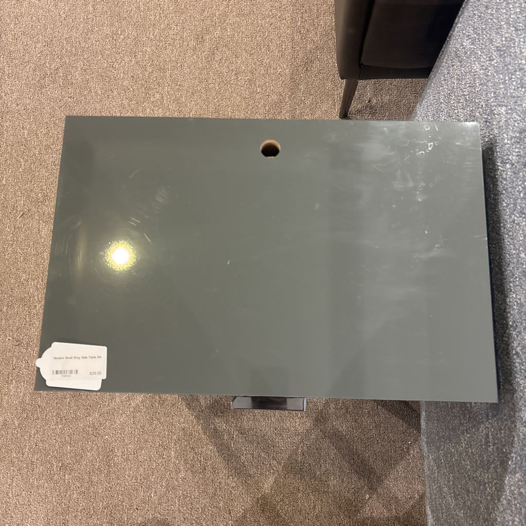 Modern Small Grey Side Table