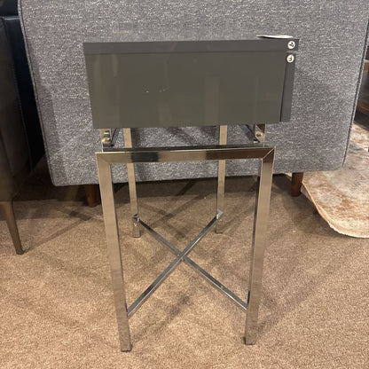 Modern Small Grey Side Table