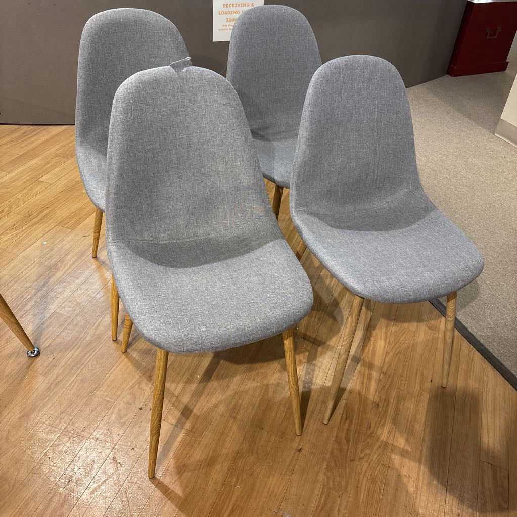 MCM Grey Dining Chair (SET OF 4)