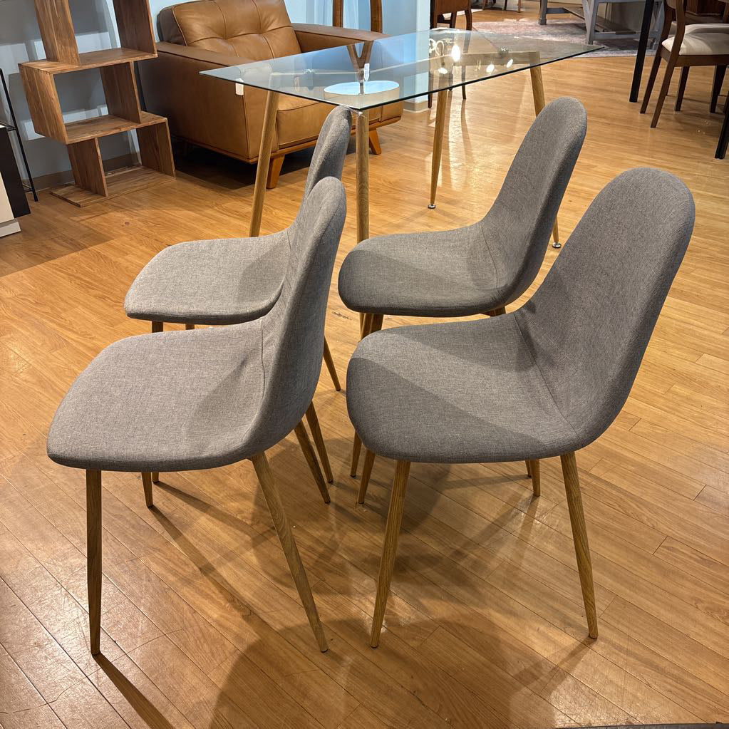 MCM Grey Dining Chair (SET OF 4)