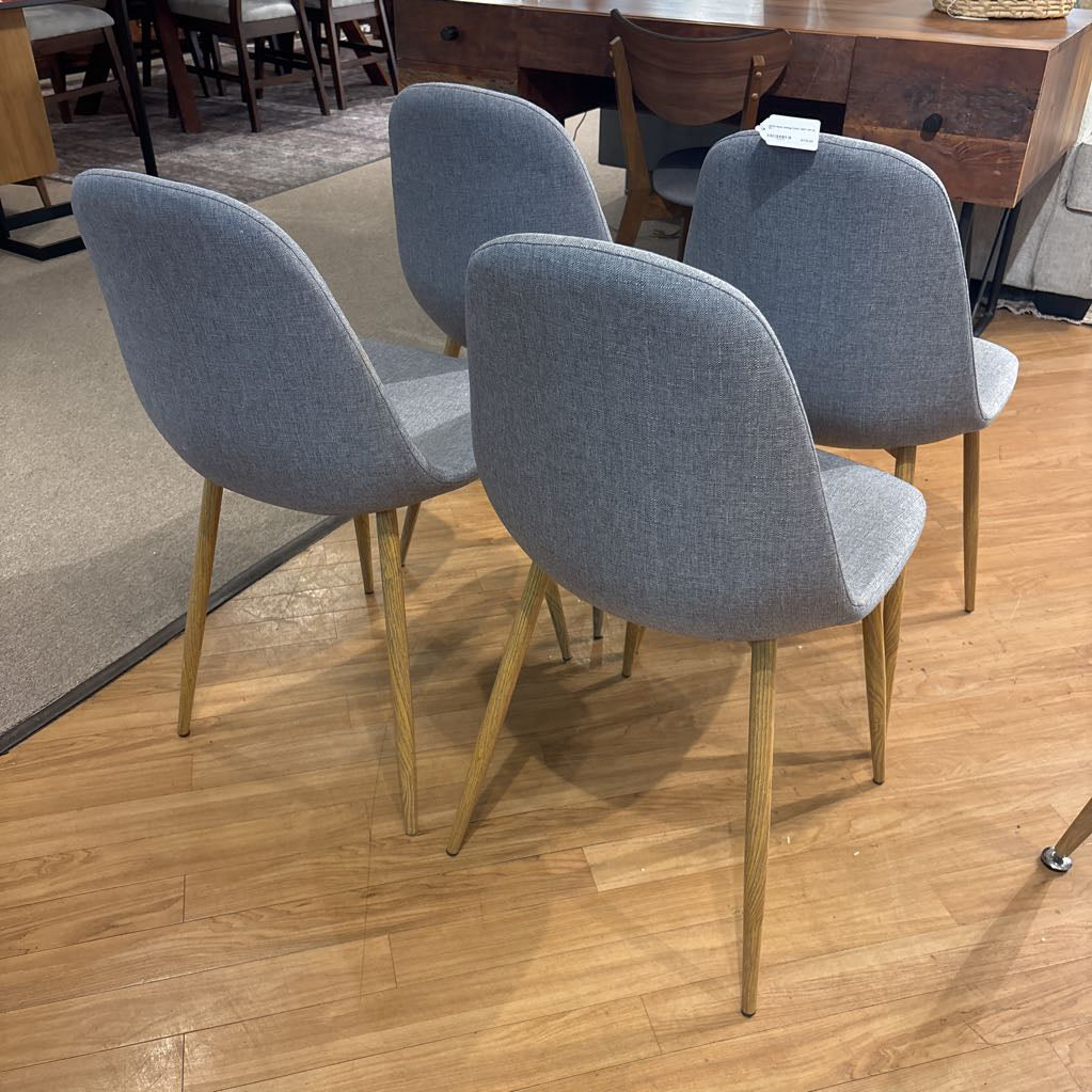 MCM Grey Dining Chair (SET OF 4)