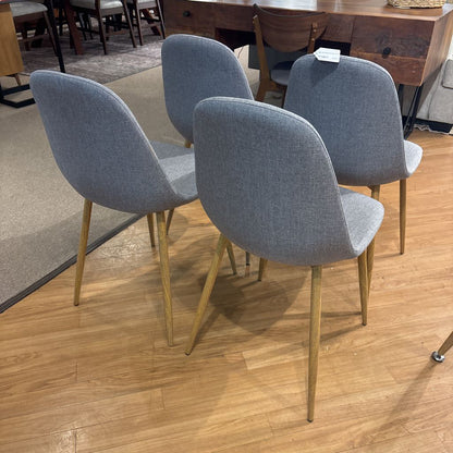 MCM Grey Dining Chair (SET OF 4)