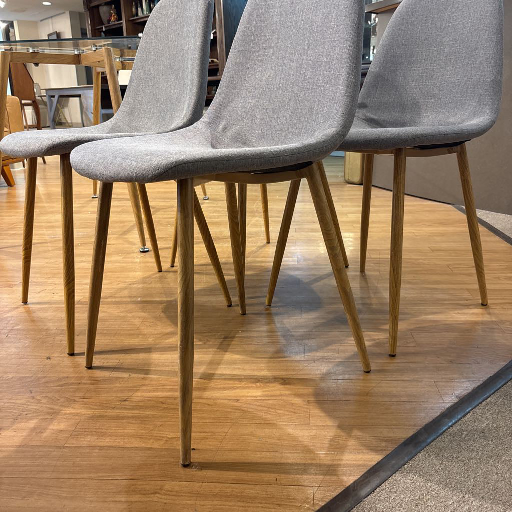 MCM Grey Dining Chair (SET OF 4)