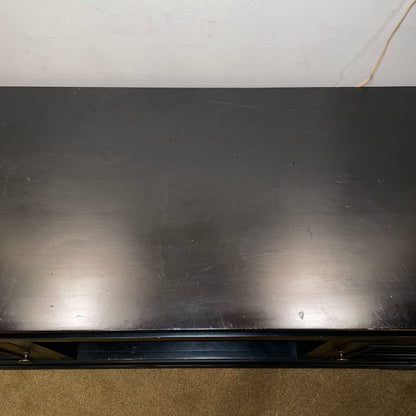Black Two Door Media Console