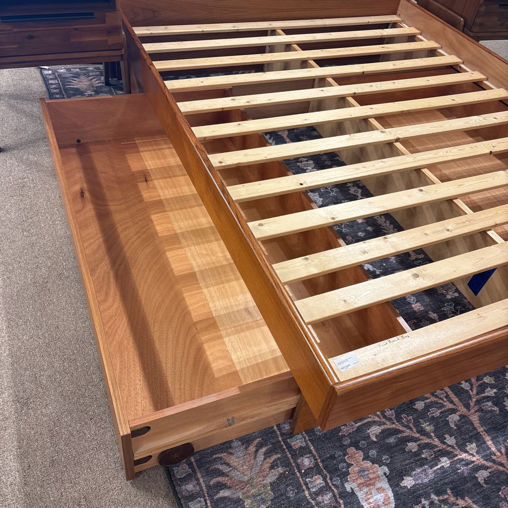 Vintage Danish 1980’s Teak Queen Bedframe