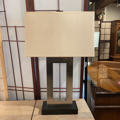 Metal Open Rectangular Table Lamp