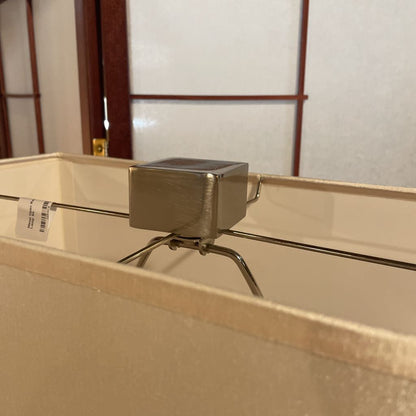 Metal Open Rectangular Table Lamp