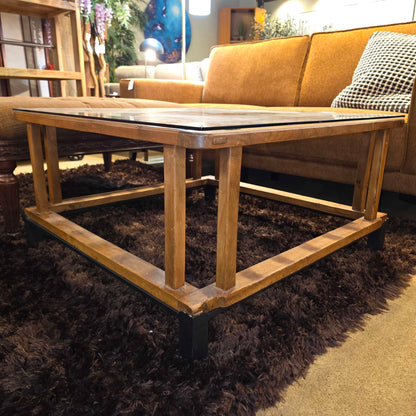 Vintage Japanese Kotatsu Table on Metal Base