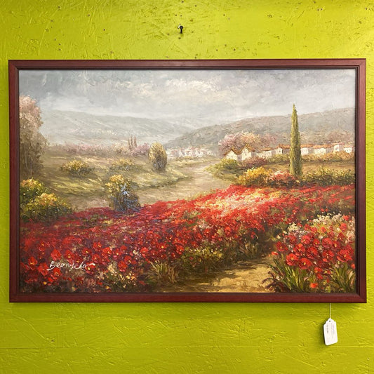 Red Flowers Landscape