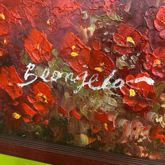 Red Flowers Landscape