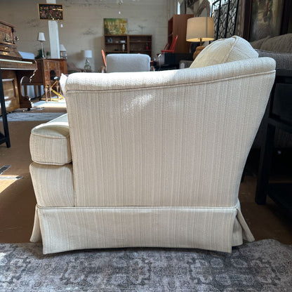 Vintage Cream Striped Rolly Chair