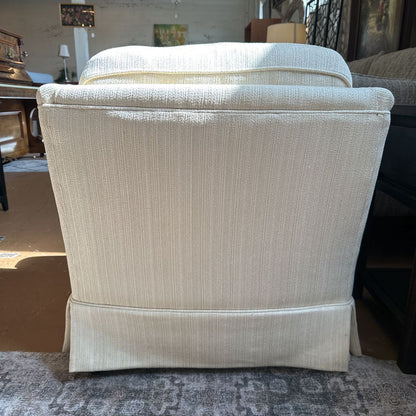 Vintage Cream Striped Rolly Chair