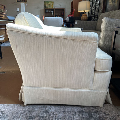 Vintage Cream Striped Rolly Chair