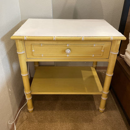 Yellow Bamboo Style Nighstand