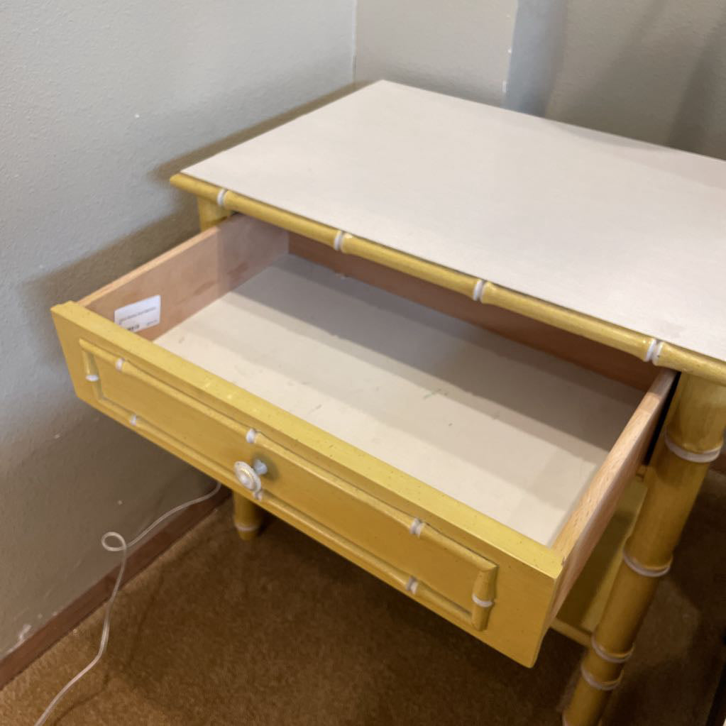Yellow Bamboo Style Nighstand