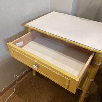 Yellow Bamboo Style Nighstand