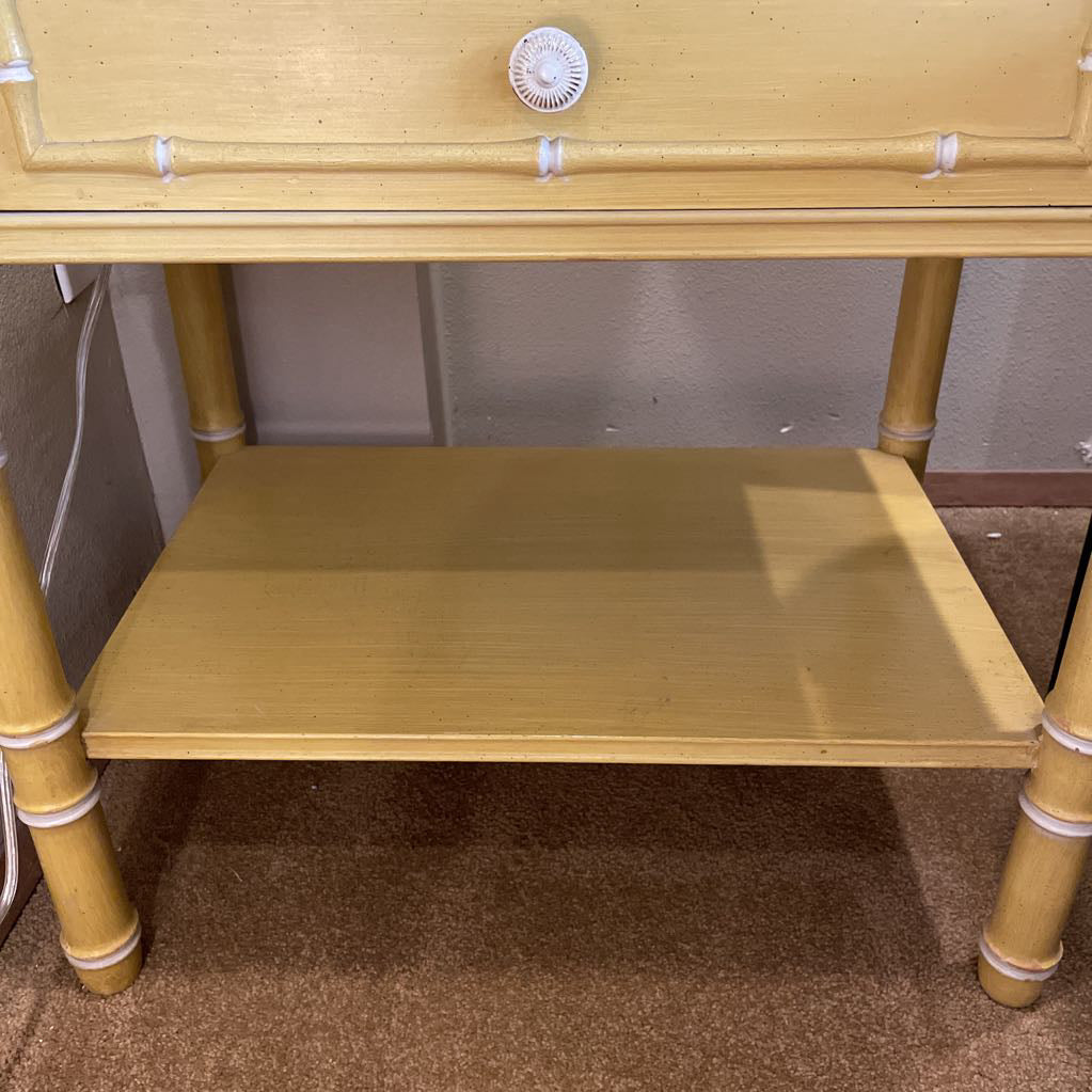 Yellow Bamboo Style Nighstand