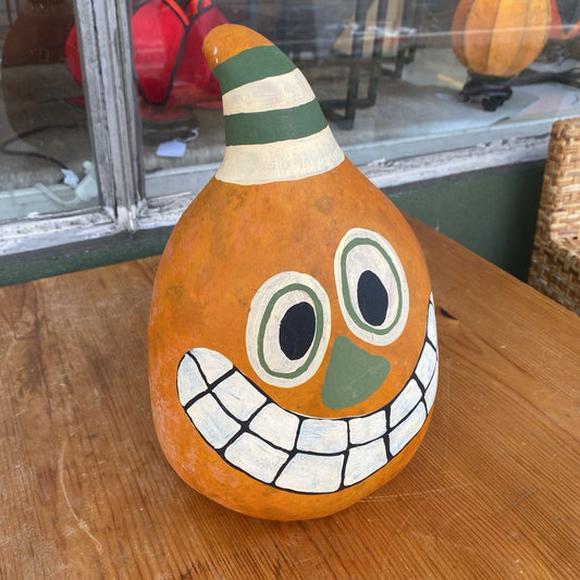 Goofy Face Gourd Art