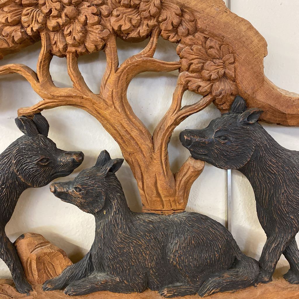 Carved Beasts Relief Art